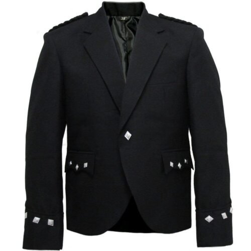 Scottish Black Argyle Jacket