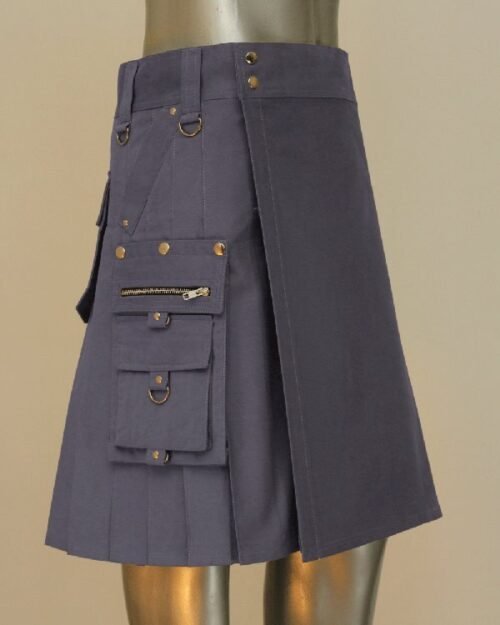 New Heavy Weight Drill Cotton pocket kilt
