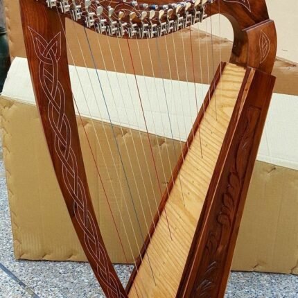 New 19 String Lever Harp Celtic Harp Irish Style Harp With Bag and Tuning Key