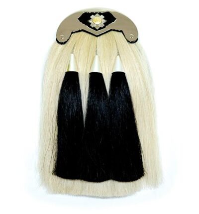 HORSEHAIR KILT SPORRAN WITH WHITE TASSELS