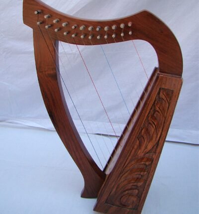 New 12 String Irish Harp With Carry Bag and Extra String set