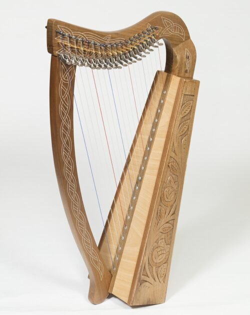 New Lever Harp 19 Strings Celtic Harp Irish Harp With big Bag and Tuning Key