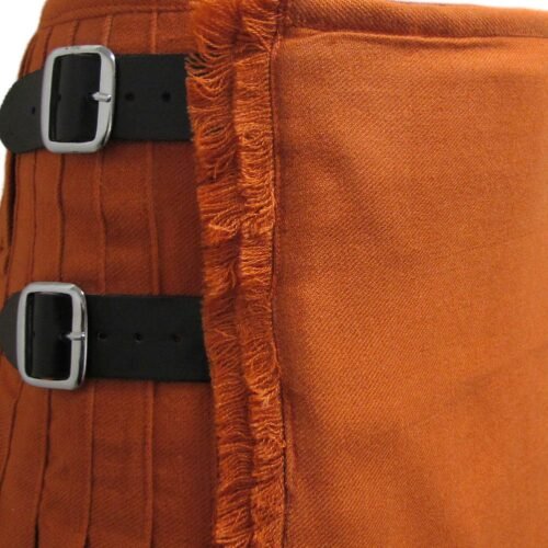 Scottish Men Utility Sports Traditional Golden Brown Tartan Kilt