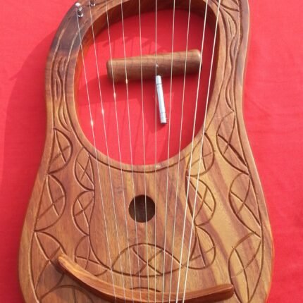 Lyre Harp 10 string Engraving Lyre