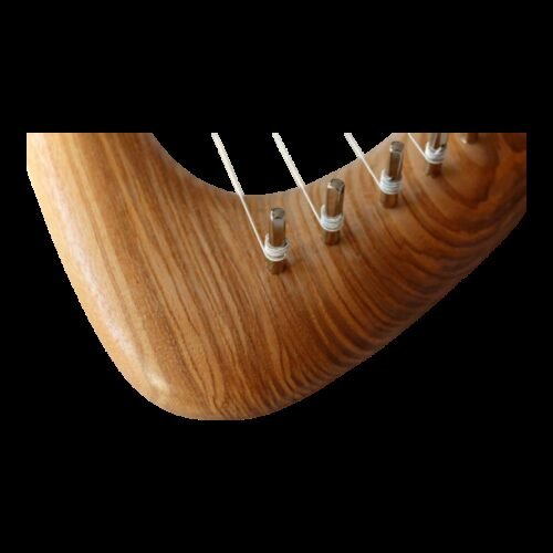 10 String Pentatonic Lyre Waldorf Musical Instrument Ash Wood Handcrafted Tuning Key and Bag Included