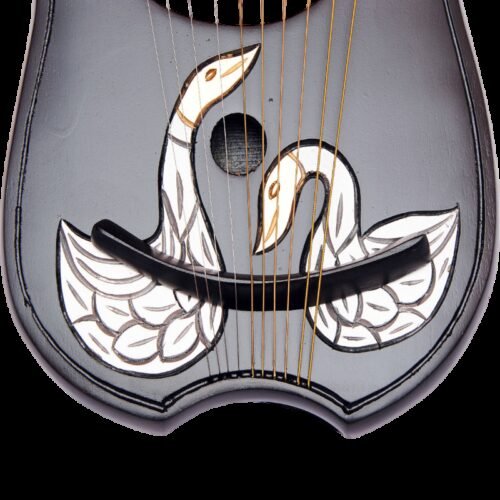 New Lyre Harp 10 Metal Strings Free Carrying Case +Key