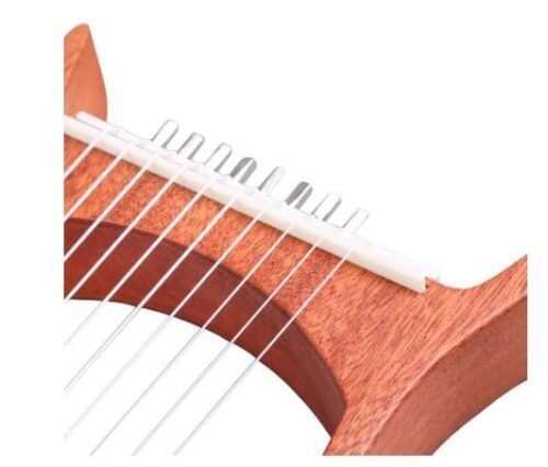 Mahogany Harp 7-string Harp Portable Lyre With Matching Tuning Tools Solid Wood Stringed Musical Instrument Mahogany Harp