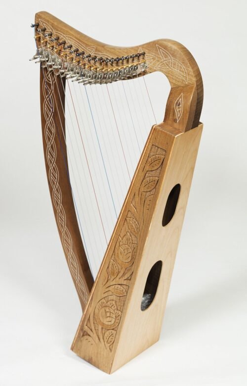 New Lever Harp 19 Strings Celtic Harp Irish Harp With big Bag and Tuning Key