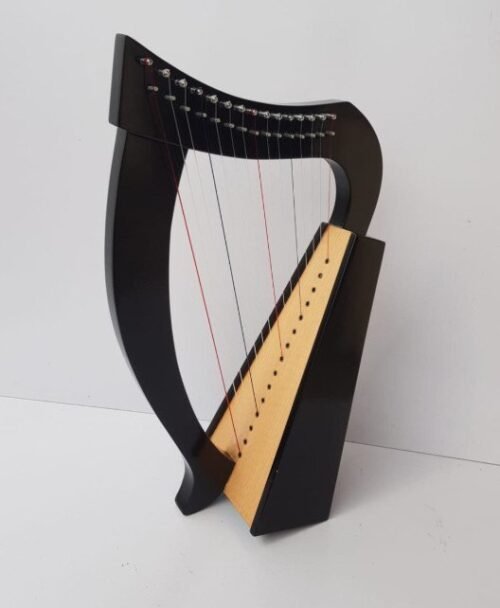 15 Strings Baby Harp Mini Harp with Carry Bag Tuning Key and Extra String Set