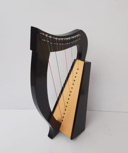 15 Strings Baby Harp Mini Harp with Carry Bag Tuning Key and Extra String Set