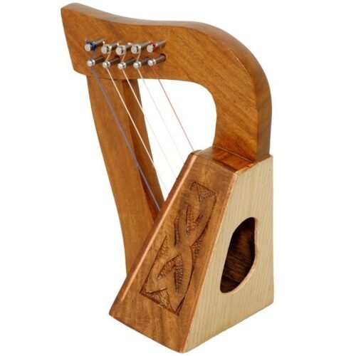 5 strings lacewood knotwork Celtic Irish Harp
